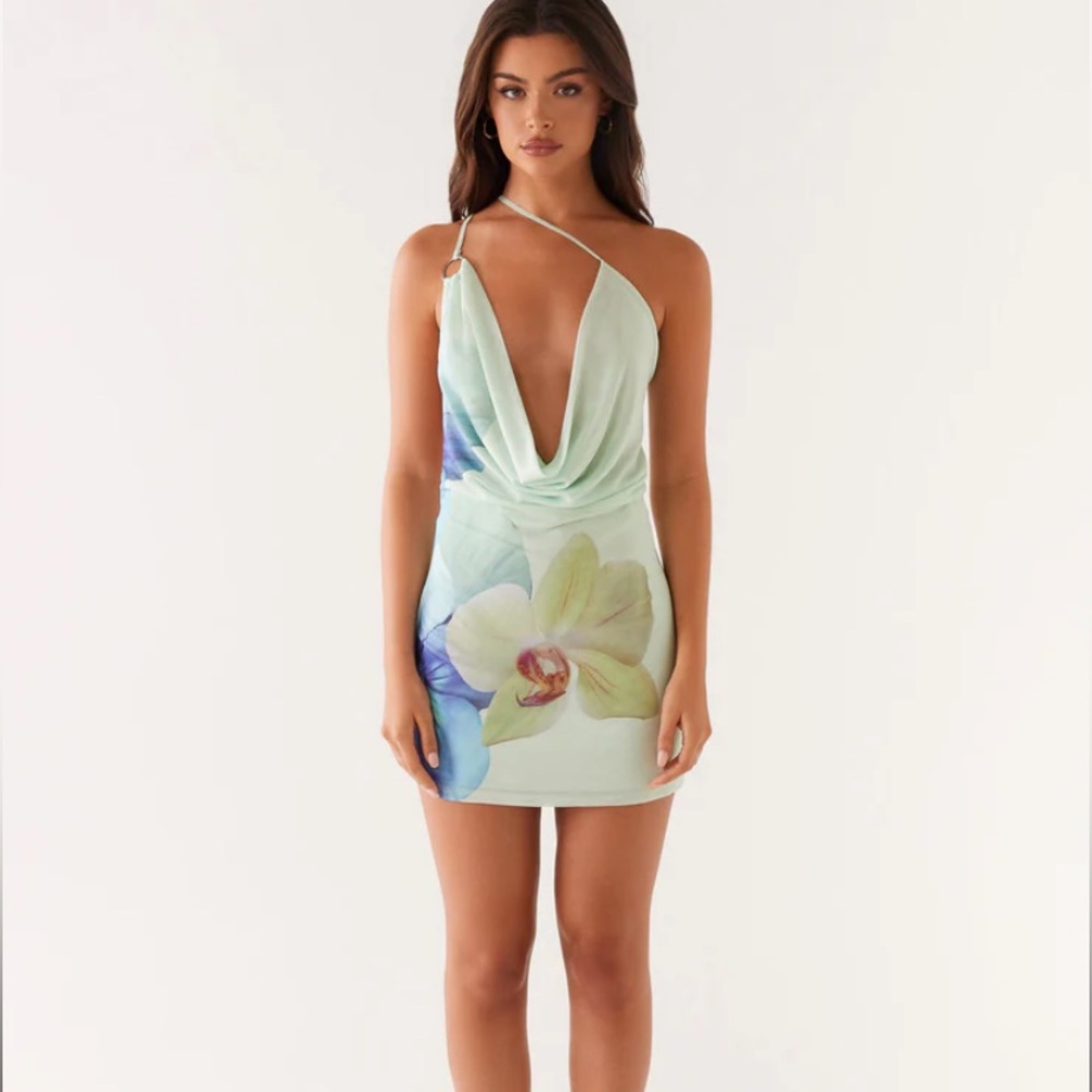 Floral Mint Green Dress